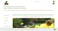 Desktop Screenshot of pepinierebotanique.com